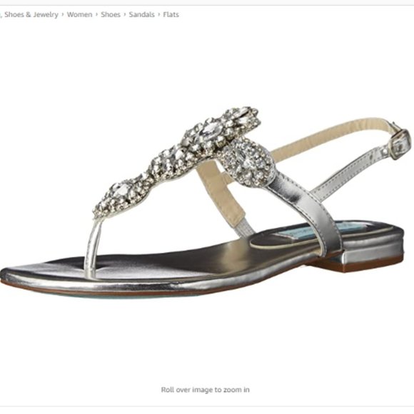 Betsey Johnson Shoes - Betsey Johnson Gem in Silver Metalic Size 6